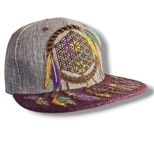 Flight Inspired Hemp Hat 7 1/4 Dream Catcher Grassroots Dead Head Rave